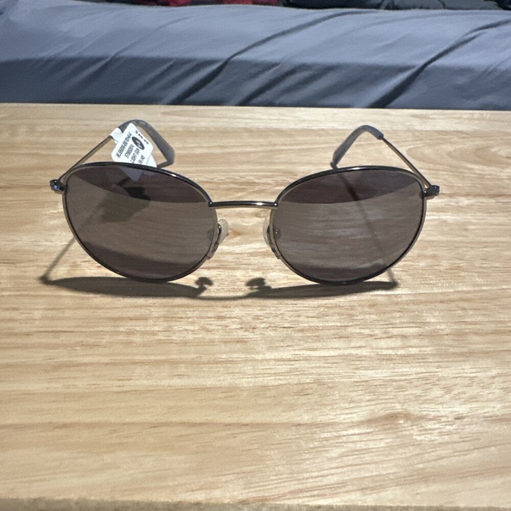 New NAUTICA NLS6006-080 Light Gun Frame Grey Mirror Lens Sunglasses 51-18-145